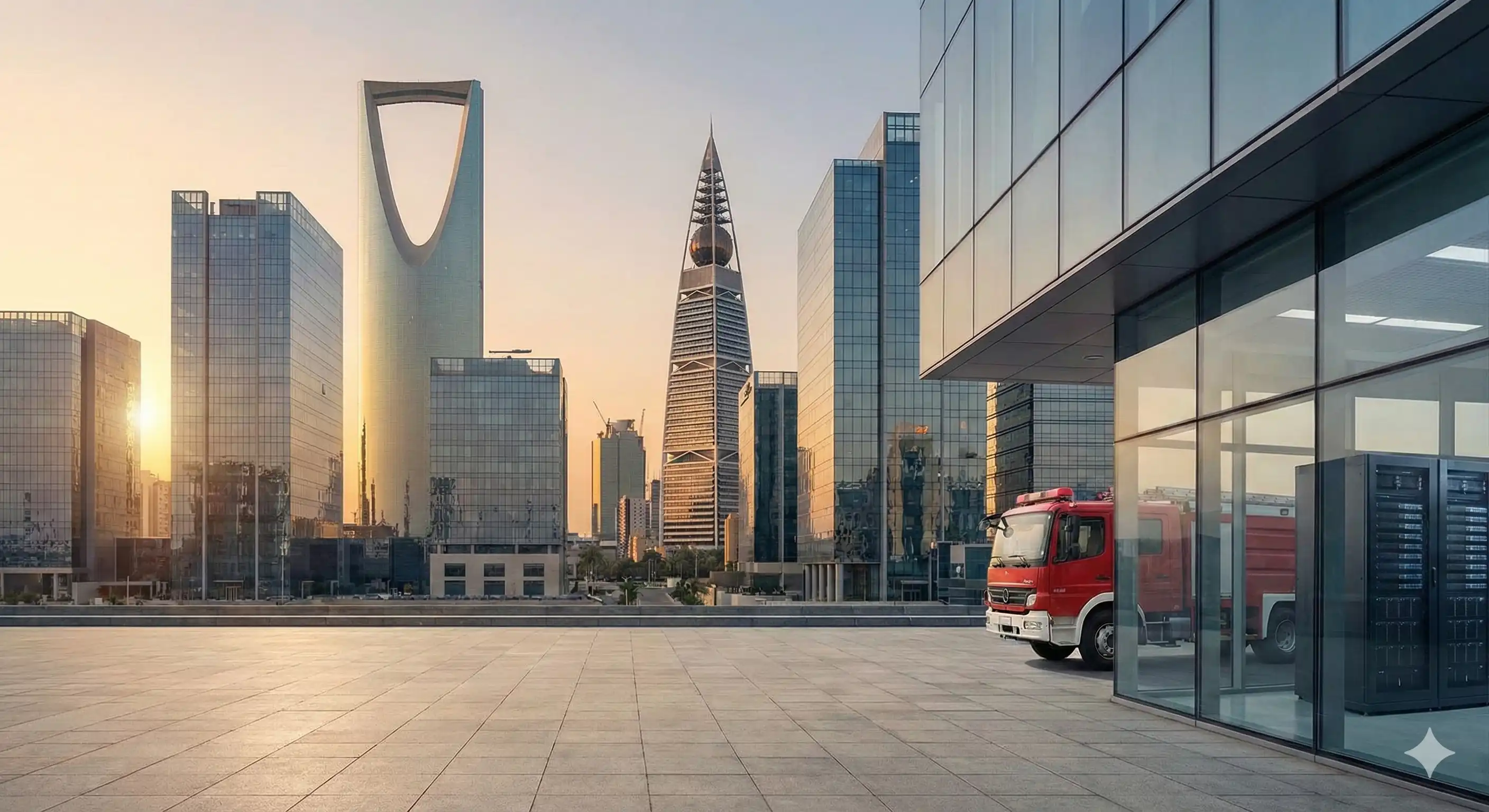 Modern business buildings in Saudi Arabia representing SalamGulf Group services